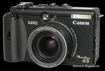 معرفی دوربین – Canon Powershot G5