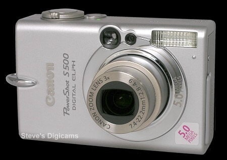 معرفی دوربین Canon Powershot S500