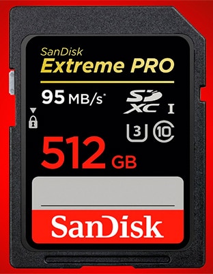 رکوردزنی SanDisk با ارائه SD کارت ۵۱۲ گیگابایتی