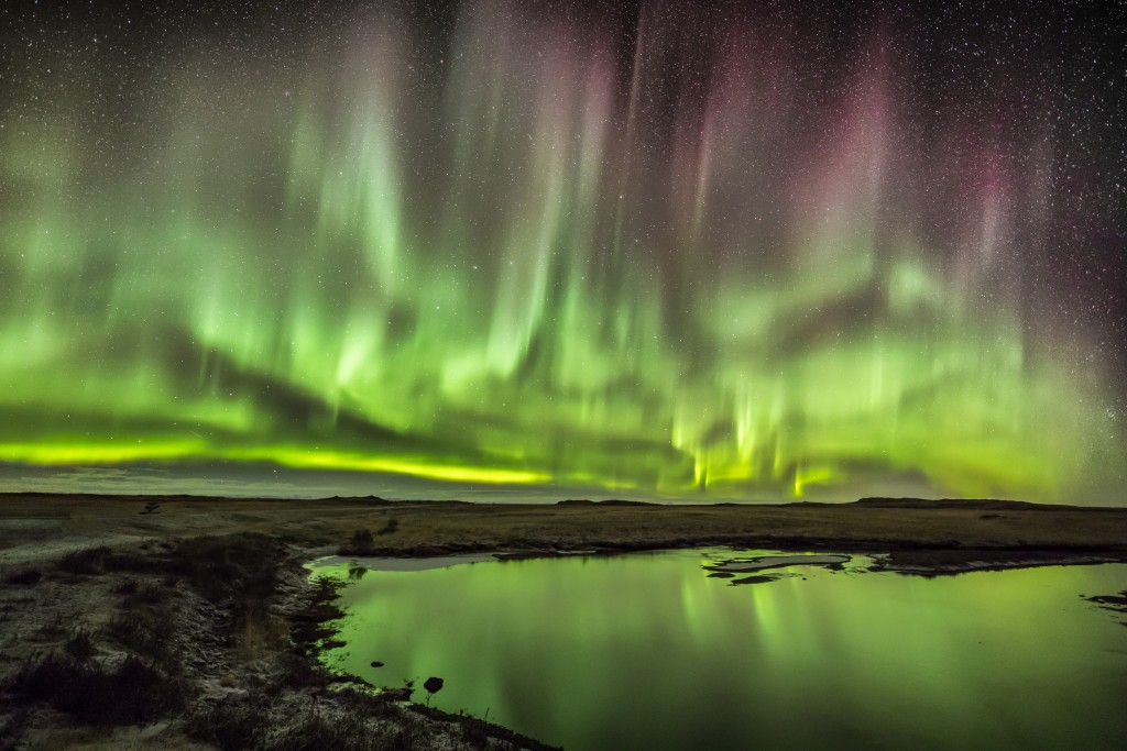 Agustin Ferreiro. «آسمان سبز» (شفق شمالی در آیسلند)، نوامبر 2018. مقام دوم مسابقه عکاسی Europhotometeo 2020